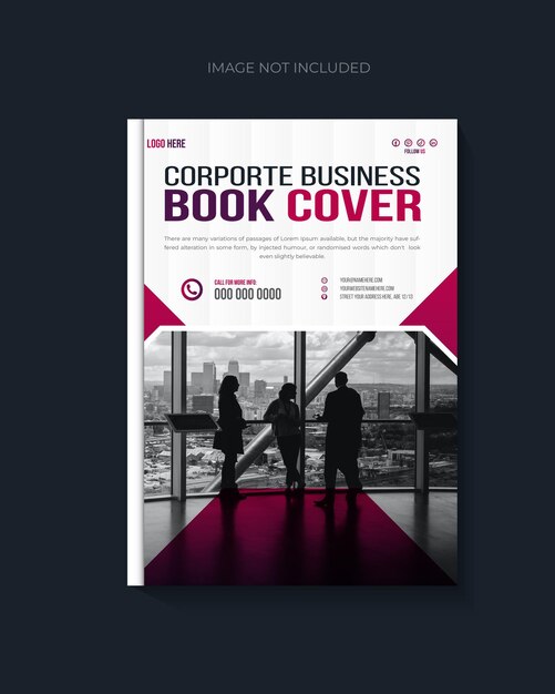 Diseño de portada de libro corporativo vectorial e informe anual para el perfil de la empresa