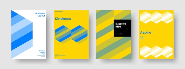 Diseño de portada de libro creativo Abstracto Diseño de cartel Moderno Modelo de folleto folleto Banner de fondo