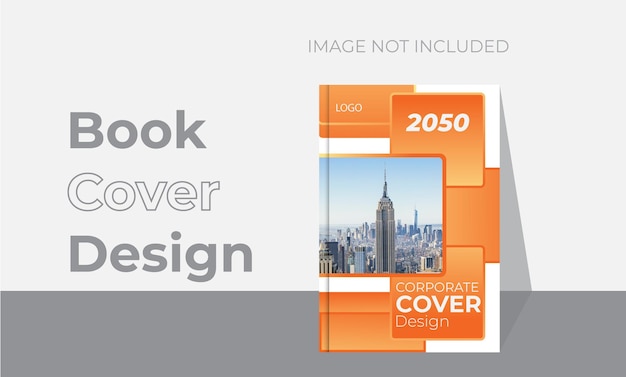 Diseño de portada de libro de negocios corporativos Plantilla de degradado naranja de vector de diseño profesional y único