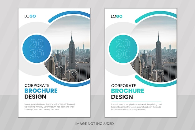 Diseño de portada de libro de negocios creativos y plantilla de portada de folleto de perfil de empresa moderna