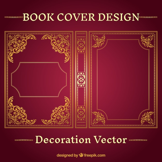 Diseño de portada del libro ornamental | Vector Premium