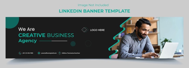 Diseño de portada de linkedin empresarial