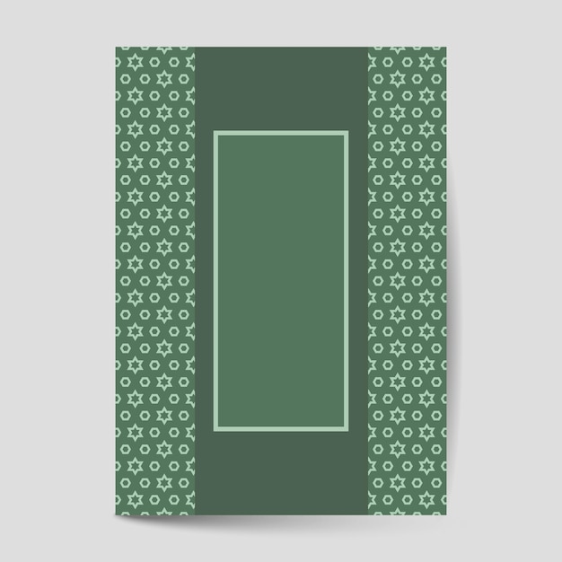 Diseño de portada de lujo con fondo de patrón tarjeta de felicitación antigua portada de página adornada plantilla de patrón ornamental para diseño