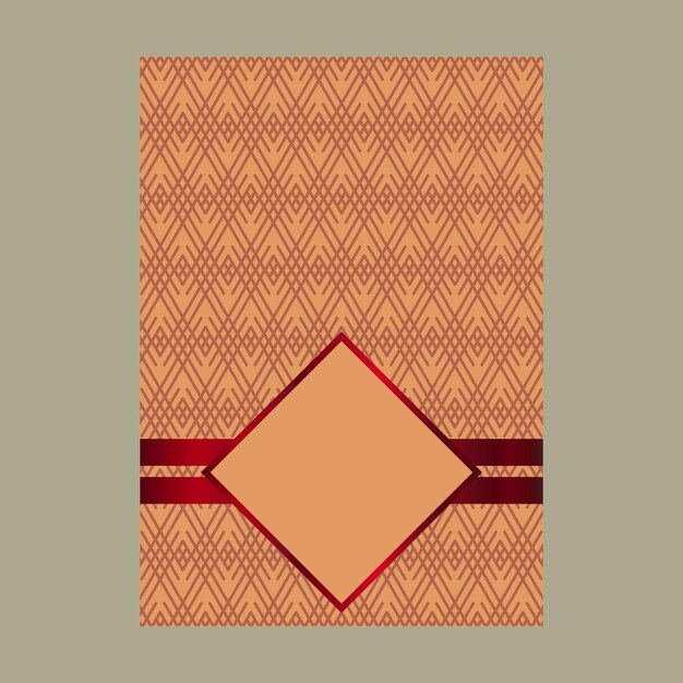 Vector diseño de portada de lujo mínimo con elemento de patrón para vector de diseño de libro de banner de tarjeta de invitación de menú