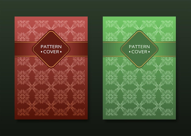 diseño de portada de lujo patrón abstracto