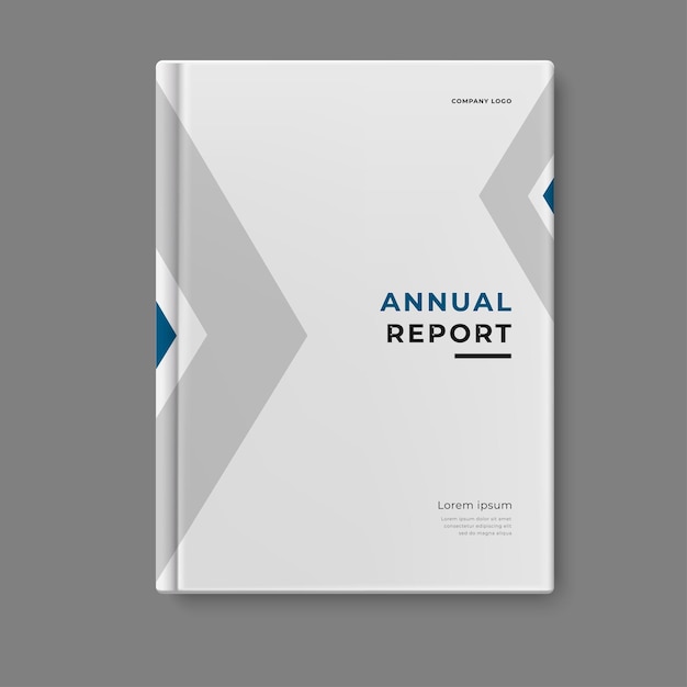 Diseño de portada de plantilla de informe anual de negocios