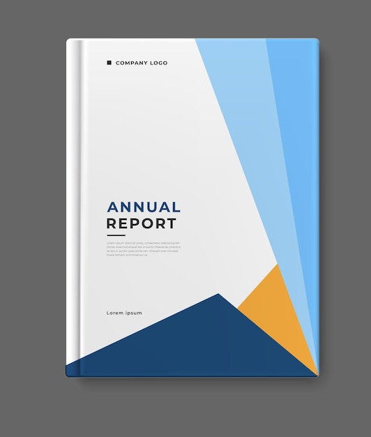diseño de portada de plantilla de informe anual