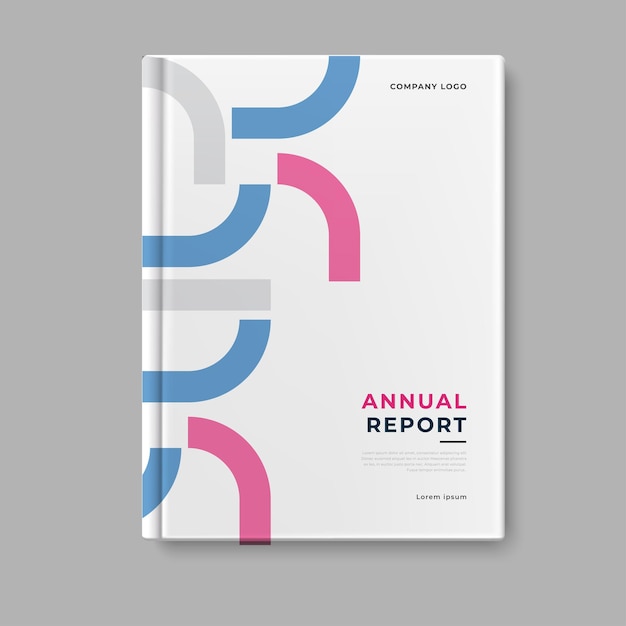 diseño de portada de plantilla de informe anual