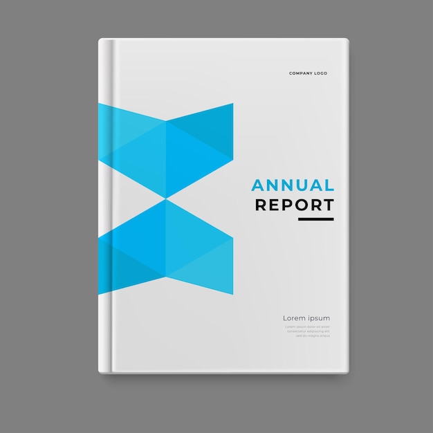 diseño de portada de plantilla de informe anual