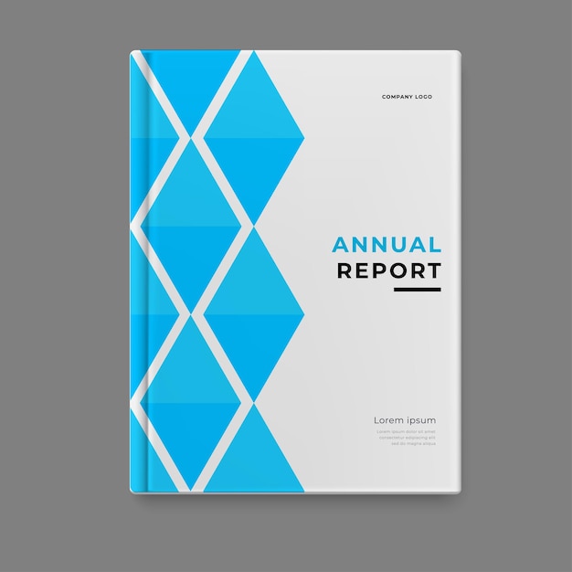 diseño de portada de plantilla de informe anual