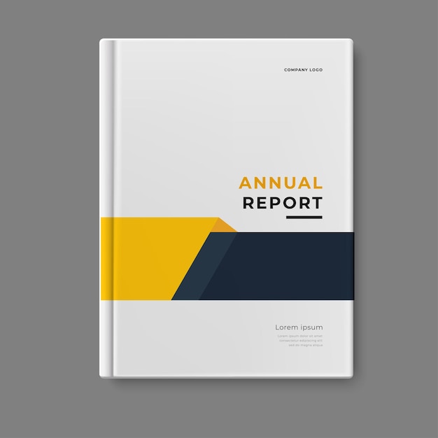 diseño de portada de plantilla de informe anual