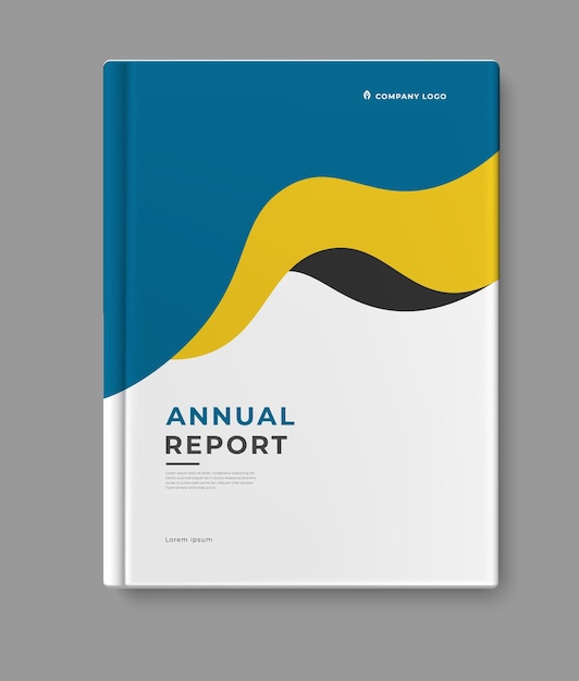 Diseño de la portada de la plantilla del informe anual