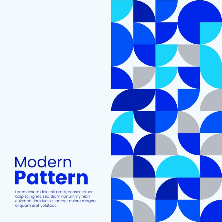 Diseño de portada de redes sociales de patrón moderno