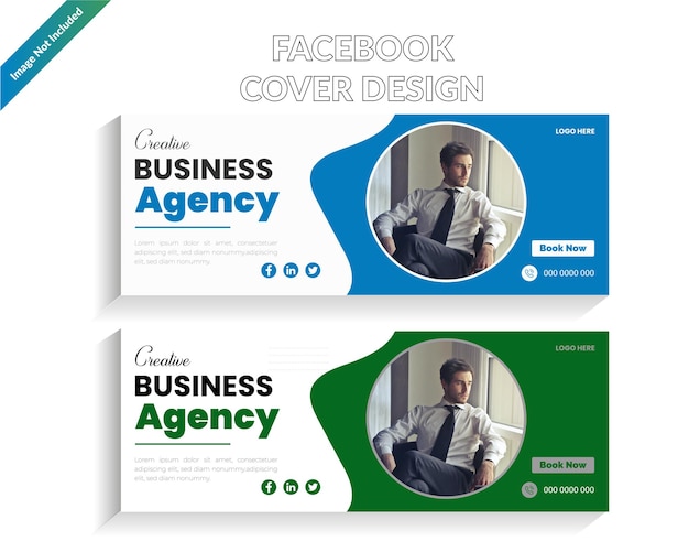 Diseño de portada de redes sociales vectoriales o plantilla de portada de facebook