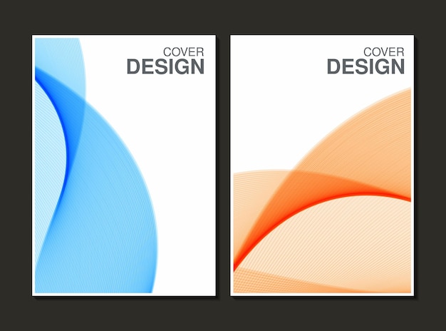 Diseño de portada de resumen plano vectorial