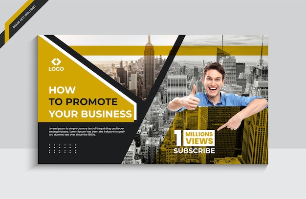 El diseño de la portada de YouTube, la miniatura de YouTube y el banner de YouTube