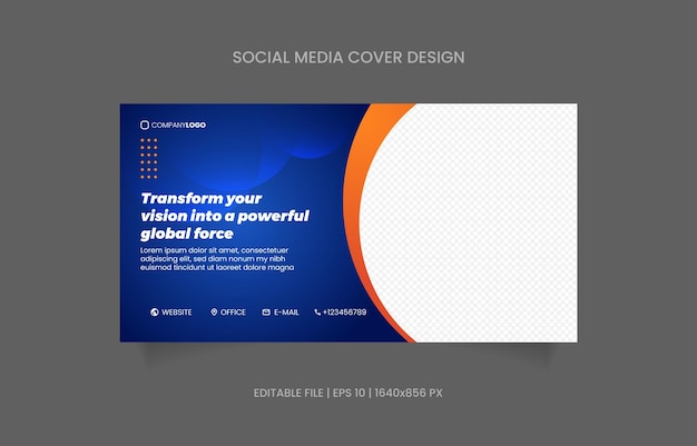 Diseño de portadas de banners de negocios Diseño de redes sociales