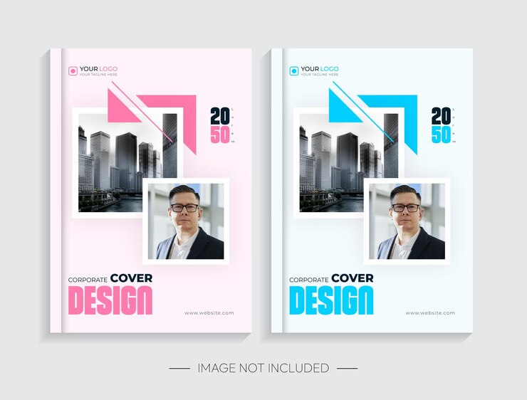 Vector diseño de portadas corporativas creativas modernas vector premium
