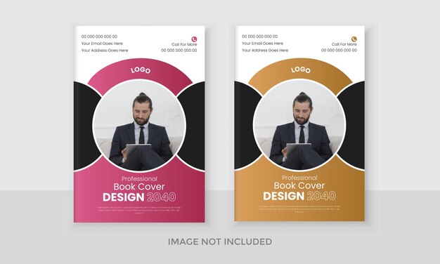 Diseño de portadas de libros de negocios modernos y plantilla de diseño de folletos de perfil de empresas profesionales