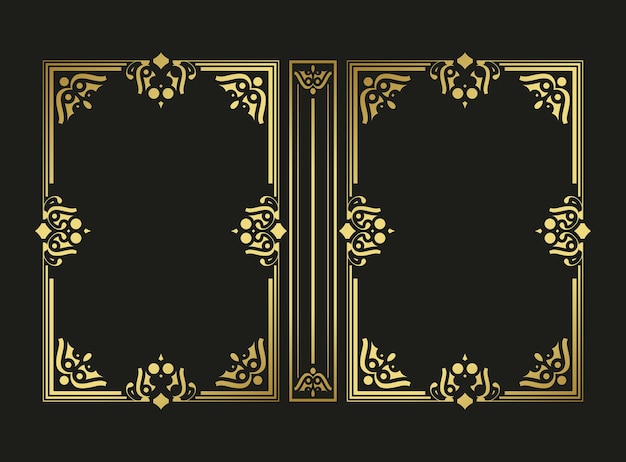 Diseño de portadas de libros ornamentales de lujo