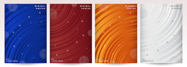 Diseño de portadas mínimas. Fondo geométrico abstracto
