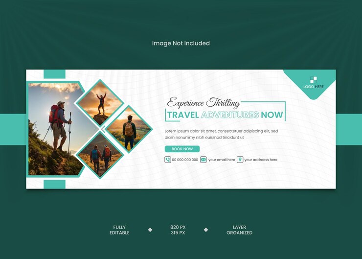 Diseño de portadas de viajes en Facebook