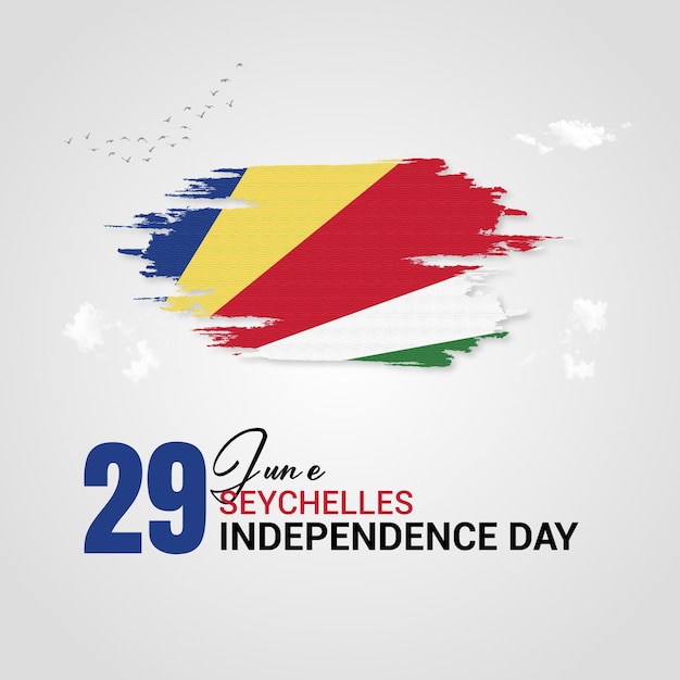 Diseño del post del día de la independencia de las seychelles