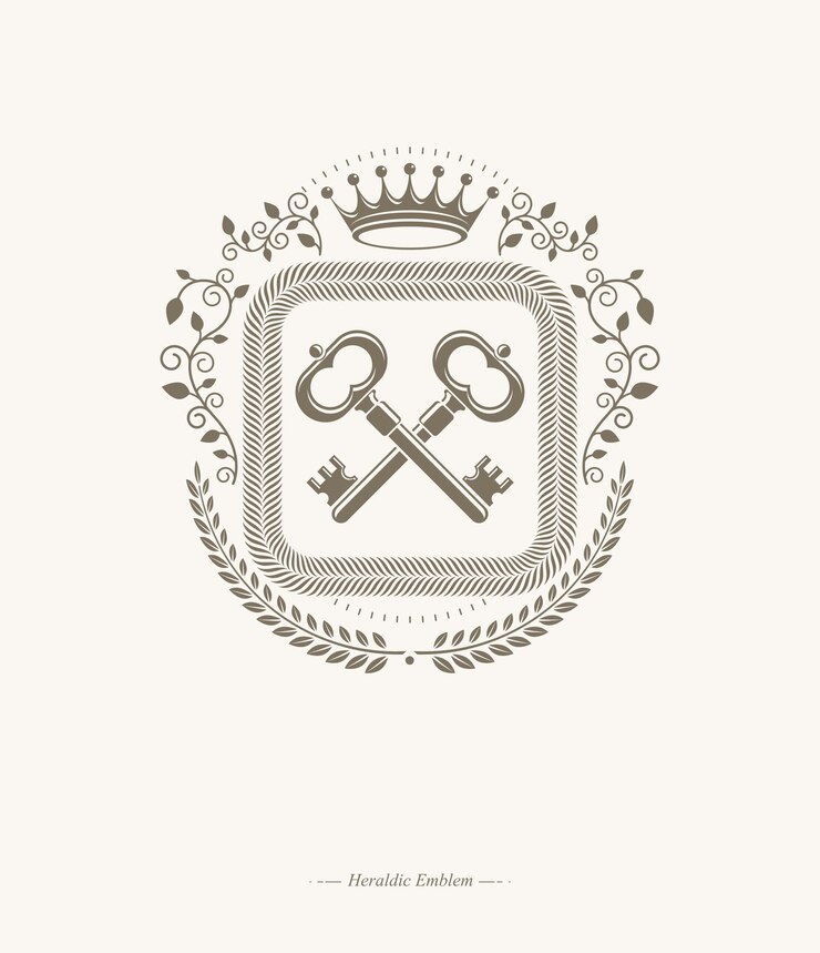 Vector diseño de premio vintage, escudo de armas heráldico vintage. emblema vectorial.