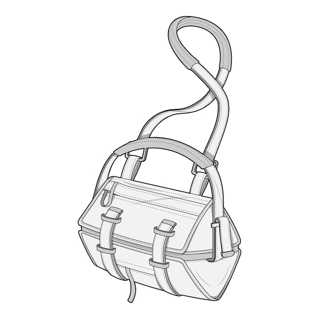 Diseño de prendas de moda diseño de ilustración de boceto plano