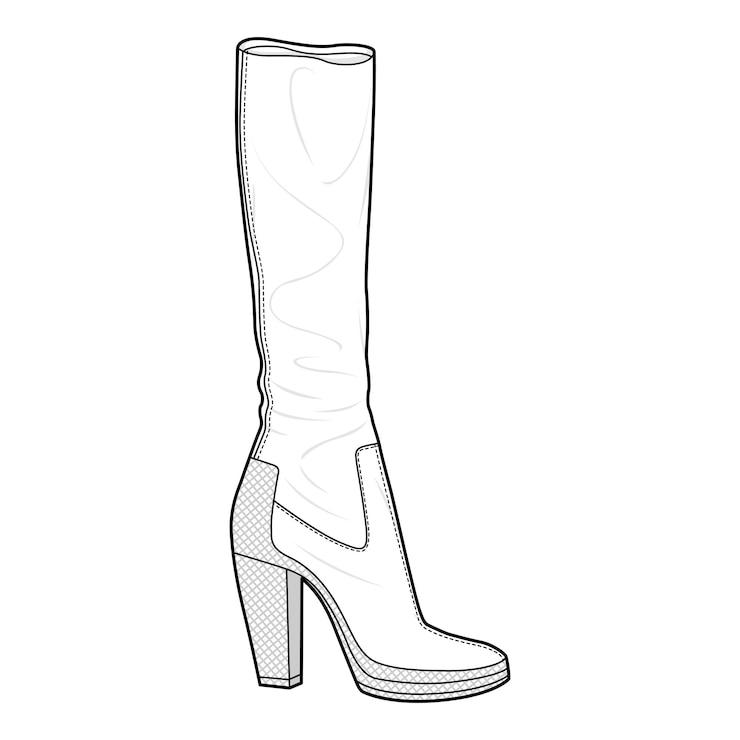 Vector diseño de prendas de moda diseño de ilustración de boceto plano