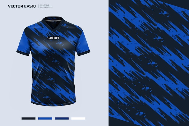 Vector diseño de prendas de vestir para camisas deportivas modelo de camiseta de fútbol y diseño para uniforme deportivo