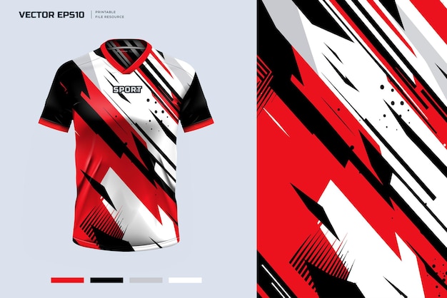 Diseño de prendas de vestir para camisas deportivas Modelo y diseño de camisetas de fútbol para deportes
