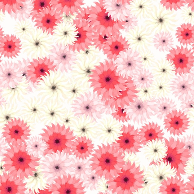Diseño de prendas de vestir de flores de colores de colección de patrones de papel tapiz transparente