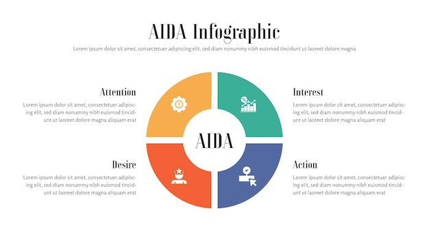 Un diseño de presentación de infografía totalmente editable