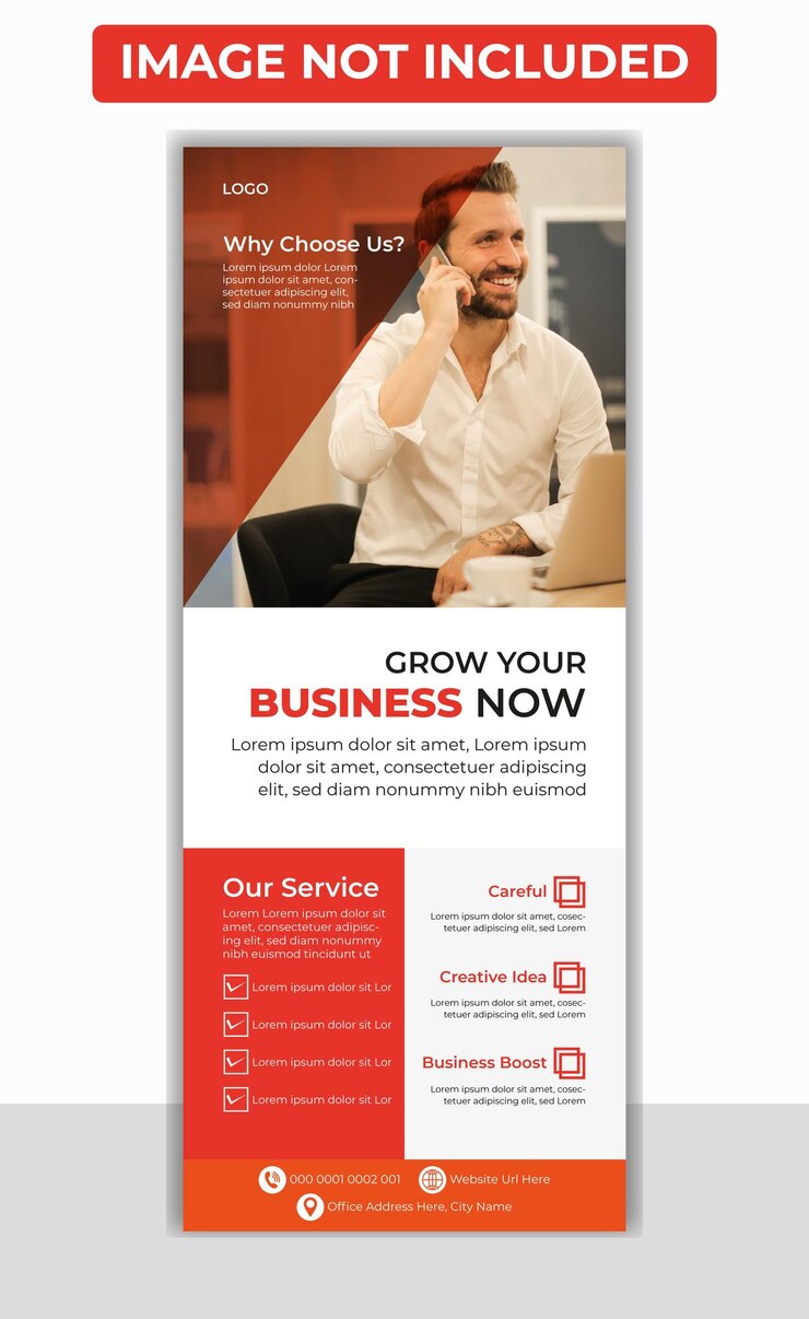 Vector diseño profesional de banner enrollable para negocios