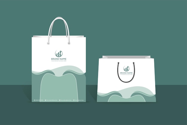 Diseño profesional de bolsas de compras creativas únicas para empresas profesionales