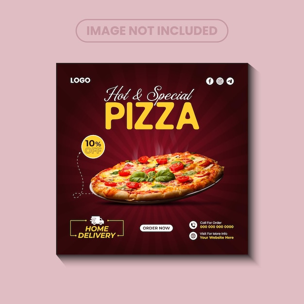 Diseño profesional y creativo de alimentos Manu para las redes sociales