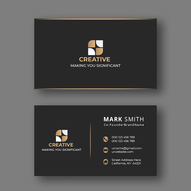 Diseño profesional elegante y moderno de tarjetas de visita.