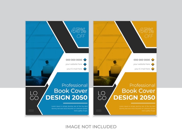 Vector diseño profesional y elegante de la portada del libro