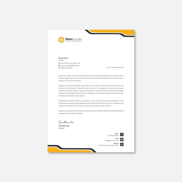 Diseño profesional de encabezados corporativos para su empresa