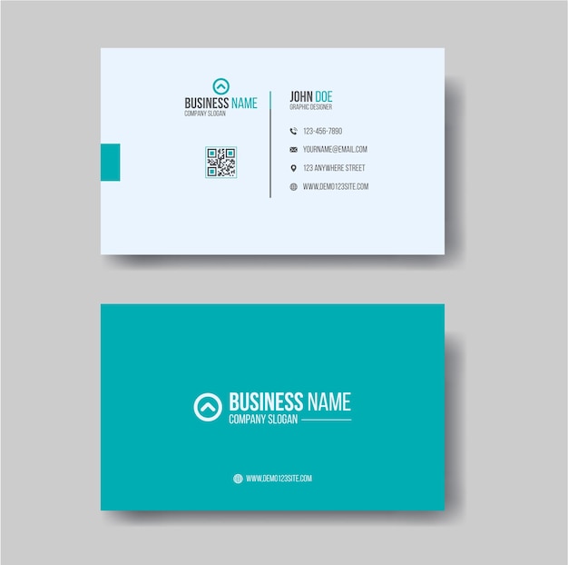 Diseño profesional limpio y moderno de tarjetas de visita.