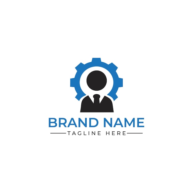 Diseño profesional del logotipo de Person Icon Gear