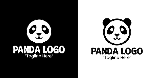 Diseño profesional de logotipos de pandas para la industria animal y las marcas basadas en la naturaleza