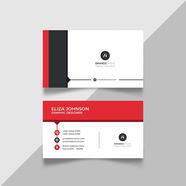 Diseño profesional, moderno, limpio y minimalista de tarjetas de visita o tarjetas de visita