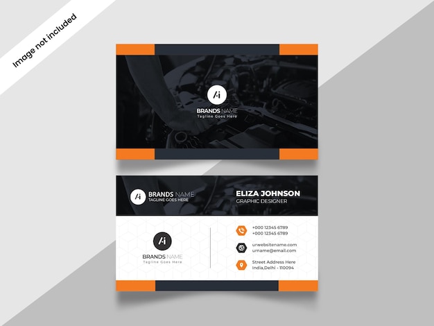 Diseño profesional, moderno, limpio y minimalista de tarjetas de visita o tarjetas de visita
