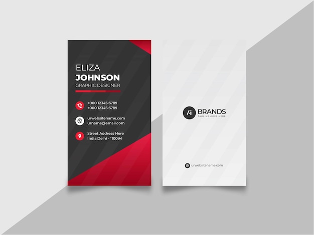 Diseño profesional, moderno, limpio y minimalista de tarjetas de visita o tarjetas de visita