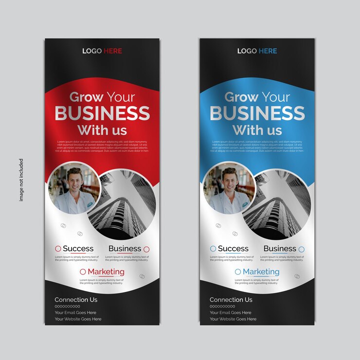 Diseño profesional de pancartas corporativas de alta calidad y personalizables Ideales para eventos de negocios