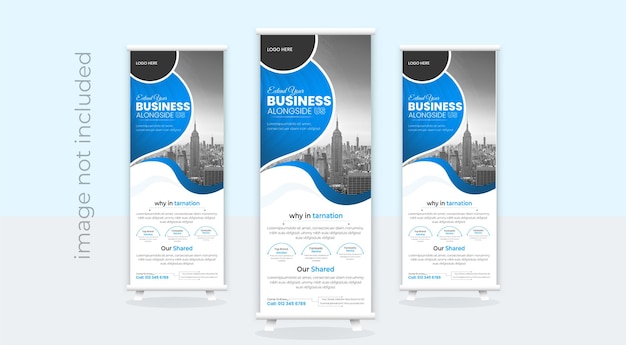 diseño profesional de pancartas enrollables