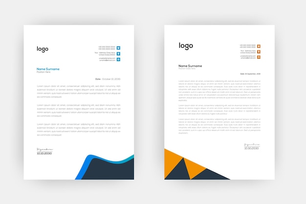 Diseño profesional de plantillas creativas para encabezados