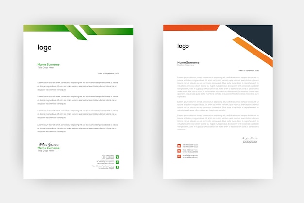 Diseño profesional de plantillas creativas para encabezados